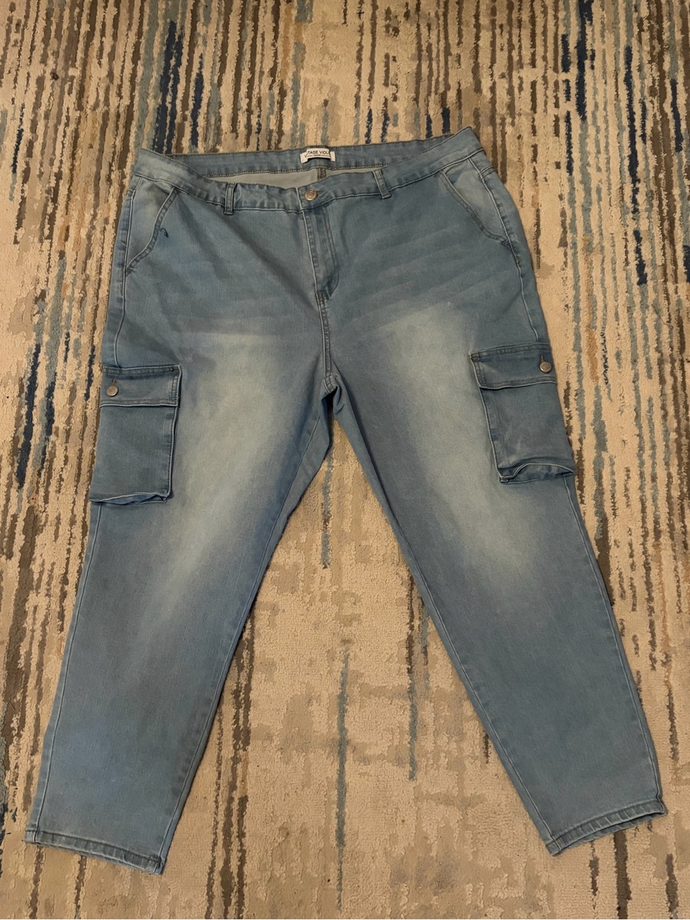 Vintage Violet Cargo Jeans  24W